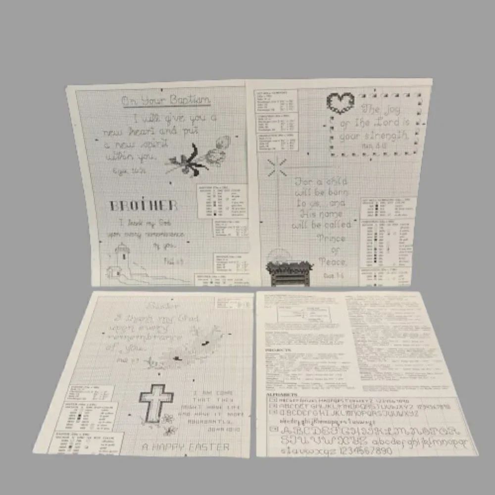Cross Stitch Patterns 18 Assorted Photocopied Patterns - Picture 4 of 4
